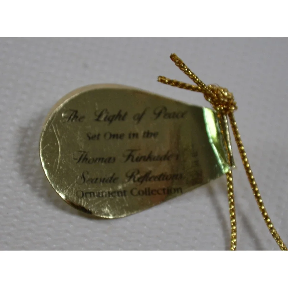 Thomas Kinkade THE LIGHT OF PEACE Seaside Reflections Heirloom Classic Ornament